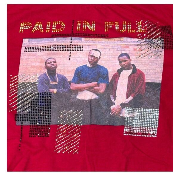 Cam'ron Paid In Full Shirt Men’s Medium Red Dipset Rap Tee Kryptic Music - Picture 2 of 5